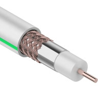 01-2431 ∙ Кабель коаксиальный SAT 703 B, Cu/Al/Cu, 75%, 75 Ом, 100м, Indoor, белый, Rexant