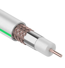 01-2431 ∙ Кабель коаксиальный SAT 703 B, Cu/Al/Cu, 75%, 75 Ом, 100м, Indoor, белый, Rexant