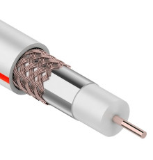 PROconnect 01-2401-6 ∙ Кабель коаксиальный SAT 50 M, Cu/Al/Cu, 64%, 75 Ом, 100м, Indoor, белый, Rexant