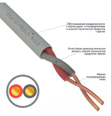 01-4931 ∙ Кабель огнестойкий КПСнг(А)-FRLSLTx 1x2x0,75мм², бухта 200м Rexant
