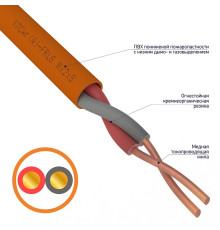 01-4903 ∙ Кабель огнестойкий КПСнг(А)-FRLS 1х2х0,75мм², бухта 200м Rexant