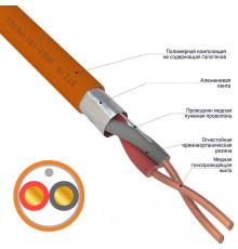 01-4917 ∙ Кабель огнестойкий КПСнг(А)-FRHF 1x2x0,75мм², бухта 200м Rexant