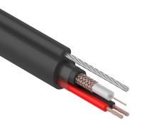 01-4107 ∙ Кабель КВК-П-2+2x0,75 мм², +ТРОС (Cu/Cu) черный, 305м, Rexant