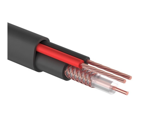 01-4215 ∙ Кабель КВК-П-2 +2x0,50м м² (Cu/CCA) (96) черный, 200м, PROconnect