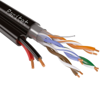 Паритет Кабель ParLan combi F/UTP4 Cat5e PE 2х0,75 (100584) 200м