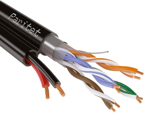 Паритет Кабель ParLan combi F/UTP4 Cat5e PE 2х0,75 (100584) 200м