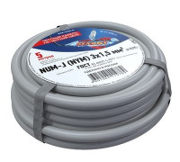 01-8704-5 ∙ Кабель силовой медный NUM-J 3x1,5 мм², 5м ГОСТ Rexant