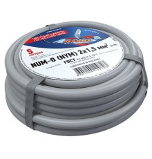 01-8701-5 ∙ Кабель силовой медный NUM-O 2x1,5 мм², 5м ГОСТ Rexant