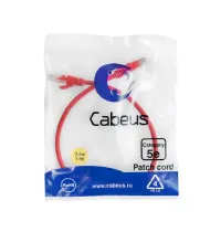 PC-UTP-RJ45-CAT.5E-0.5M-RD Cabeus