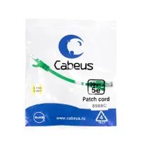 PC-UTP-RJ45-CAT.5E-0.15M-GN-LSZH Cabeus