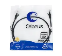 PC-UTP-RJ45-CAT.5E-1M-BK-LSZH Cabeus