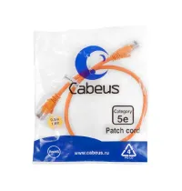 PC-UTP-RJ45-CAT.5E-0.5M-OR Cabeus
