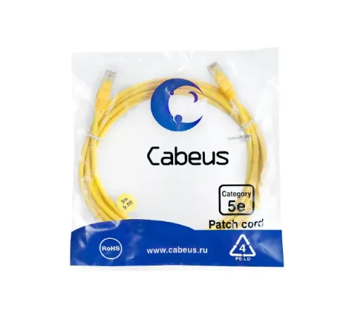 PC-UTP-RJ45-CAT.5E-3M-YL-LSZH