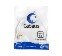 PC-UTP-RJ45-Cat.5e-1m-WH-LSZH Cabeus