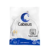 PC-UTP-RJ45-Cat.5e-1m-WH-LSZH Cabeus