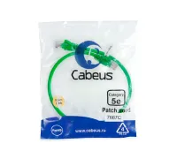 PC-UTP-RJ45-CAT.5E-0.5M-GN Cabeus
