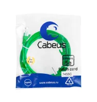 PC-UTP-RJ45-CAT.5E-2M-GN Cabeus