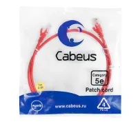 PC-UTP-RJ45-CAT.5E-1M-RD-LSZH Cabeus