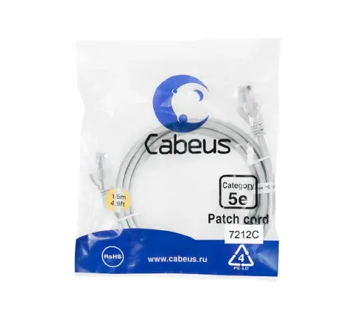 PC-UTP-RJ45-CAT.5E-1.5M Cabeus
