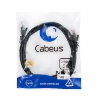 PC-UTP-RJ45-CAT.5E-2M-BK Cabeus