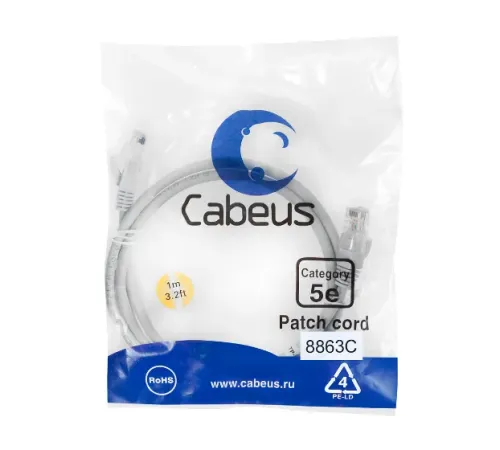 PC-UTP-RJ45-CAT.5E-1M-LSZH Cabeus