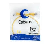 PC-UTP-RJ45-CAT.5E-0.5M-YL-LSZH Cabeus