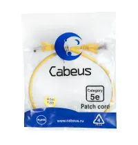 PC-UTP-RJ45-CAT.5E-0.5M-YL-LSZH Cabeus