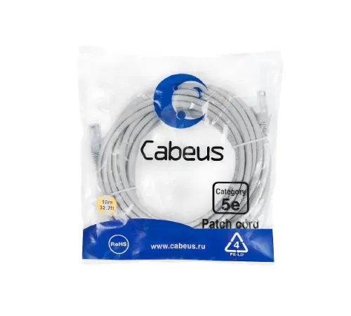 PC-UTP-RJ45-Cat.5e-10m-LSZH Cabeus