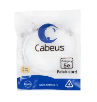 PC-UTP-RJ45-CAT.5E-0.5M-WH Cabeus