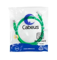 PC-UTP-RJ45-CAT.5E-1M-GN Cabeus