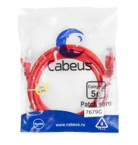 PC-UTP-RJ45-CAT.5E-2M-RD Cabeus
