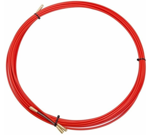 Rexant 47-1010 ∙ Протяжка кабельная REXANT (мини УЗК в бухте), стеклопруток, d=3,5 мм 10 м, красная