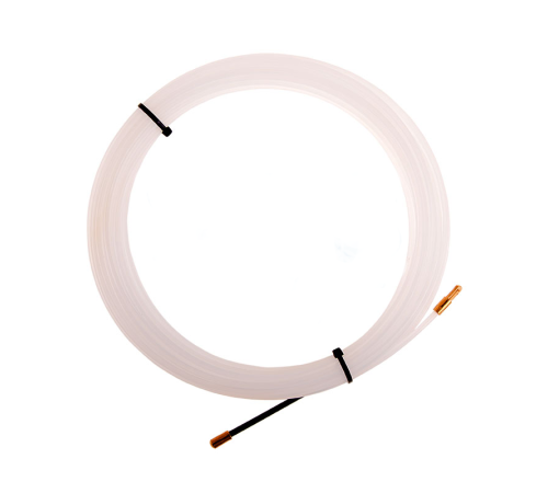 Rexant 47-1010-1 ∙ Протяжка кабельная REXANT (мини УЗК в бухте), 10 м нейлон, d=3 мм, латунный наконечник, заглушка