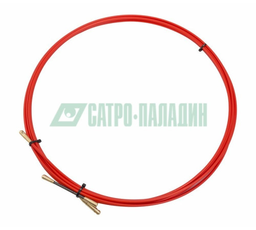 Rexant 47-1005 ∙ Протяжка кабельная REXANT (мини УЗК в бухте), стеклопруток, d=3,5 мм 5 м, красная