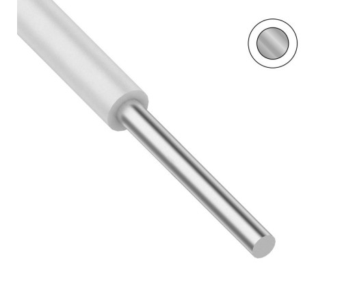 Noname 01-9090 ∙ Провод нагревательный ПНСВ 1,2 мм, ч., п/э (бухта 1000 м) ∙ кратно 1000 метр