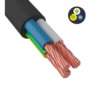ККЗ Провод соединительный ПВС 3х0,75 мм² 200 м черный ГОСТ 7399-97 (01-8043-4)