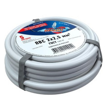 Rexant 01-8036-5 ∙ Провод соединительный ПВС 2x2,5 мм², длина 5 метров, ГОСТ 7399-97 REXANT