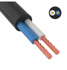 Провод ПВС 2х2,5 мм² черный ГОСТ ВКЗ 100м