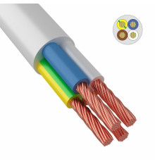 Провод ПВС 4х0,75 мм² белый ГОСТ ВКЗ 200м