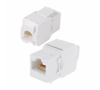 05-1052 ∙ Модуль Keystone Jack RJ-45(8P8C), UTP неэкранированный, категория 6, тип 180 градусов, самозажимной, белый Rexant