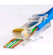 Netko EZNetko plug RJ-45 (8p8c) Коннектор со сквозным отверстием cat.5е неэкранированный