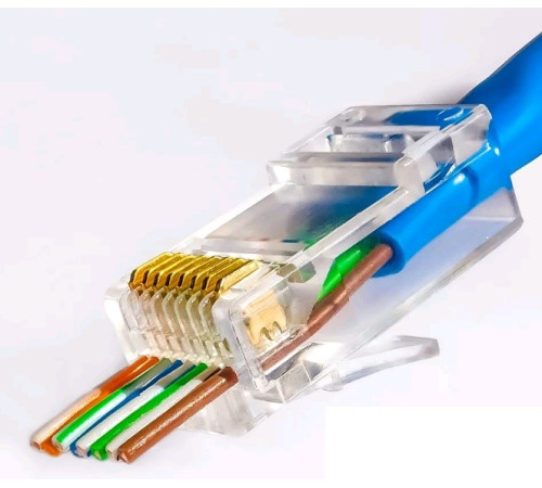 Netko EZNetko plug RJ-45 (8p8c) Коннектор со сквозным отверстием cat.5е неэкранированный