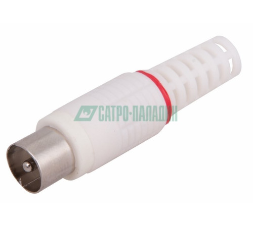 05-2041-2 ∙ Разъем штекер TV PROconnect без пайки белый ∙ кратно 100 шт