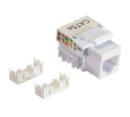 Netlink Модуль Keystone неэкранированный, RJ-45, cat.5e, 90°, 110/Krone тип, универсальный, белый (51040)