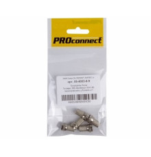 05-4003-6-9 ∙ Разъем антенный на кабель, штекер F для кабеля RG-6, (5шт.) (пакет) PROconnect