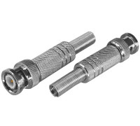 05-3073-4 ∙ Разъем штекер BNC под винт с пружиной металл PROconnect