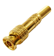 Tantos РАЗЪЕМ TS BNC GOLD штекер под винт с пружиной, металл
