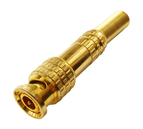Tantos РАЗЪЕМ TS BNC GOLD штекер под винт с пружиной, металл