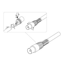 05-2043-2 ∙ TV-разъем гнездо без пайки белый PROconnect ∙ кратно 100 шт