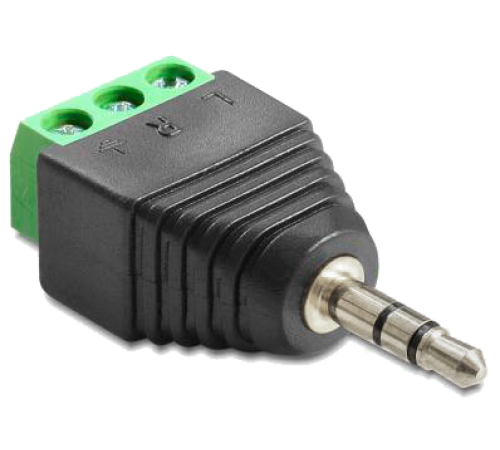 Rexant 14-0440 ∙ Штекер стерео 3,5 мм с клеммой колодкой под винт, (уп. блистер 40 шт) REXANT